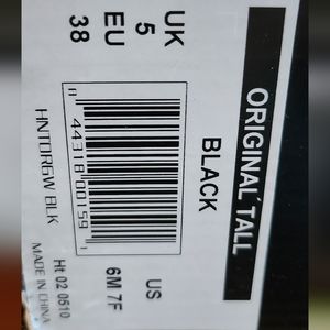 Hunter rain boots original tall black size 7